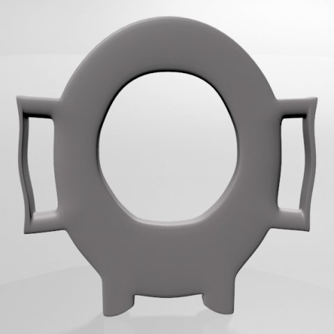Toddler Potty Seat 01 3D Model .c4d .max .obj .3ds .fbx .stl .blend 