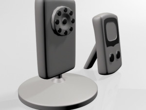 Baby Video Monitor and Digital Camera 01 Modello 3D