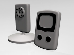 Baby Video Monitor and Digital Camera 01 Modello 3D
