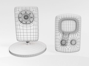Baby Video Monitor and Digital Camera 01 Modello 3D