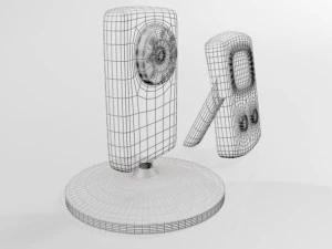 Elektroniczna niania wideo dla dzieci i aparat cyfrowy 01 Model 3D