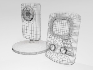 Baby Video Monitor and Digital Camera 01 Modello 3D
