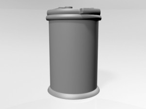 Complete Diaper Pail 02 3D Модель