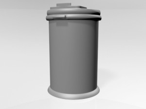 Complete Diaper Pail 02 3D Модель