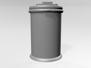 Complete Diaper Pail 02 3D Модель