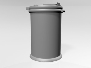 Complete Diaper Pail 02 3D Модель