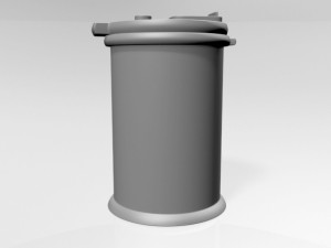 Complete Diaper Pail 02 3D Модель