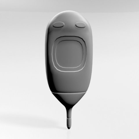 Rectal Thermometer 01 3D Model .c4d .max .obj .3ds .fbx .stl .blend