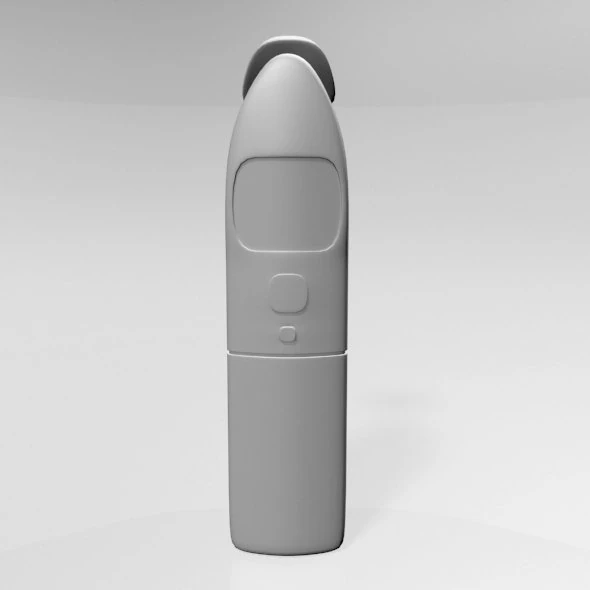 Infrared Forehead Thermometer 03 3D Model .c4d .max .obj .3ds .fbx .stl .blend