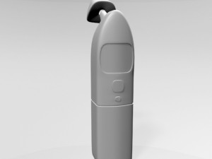 Infrared Forehead Thermometer 03 3D-Modell