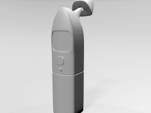 Infrared Forehead Thermometer 03 3D-Modell