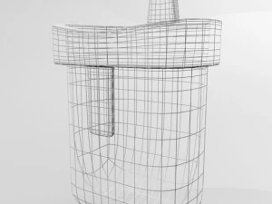 Hanging Bath Toy Storage 01 3D Model
