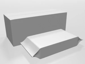 赤ちゃんのおしりふき01 3Dモデル