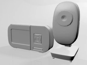 Moniteur vid&eacute;o pour b&eacute;b&eacute; et appareil photo num&eacute;rique 03 Modèle 3D
