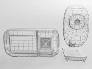 Moniteur vid&eacute;o pour b&eacute;b&eacute; et appareil photo num&eacute;rique 03 Modèle 3D