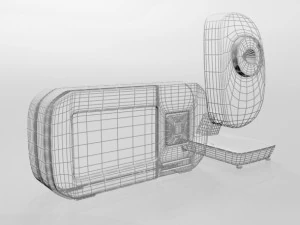 Moniteur vid&eacute;o pour b&eacute;b&eacute; et appareil photo num&eacute;rique 03 Modèle 3D