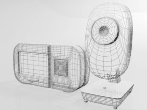 Moniteur vid&eacute;o pour b&eacute;b&eacute; et appareil photo num&eacute;rique 03 Modèle 3D