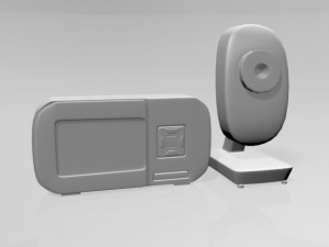 Baby Video Monitor and Digital Camera 03 Model 3D