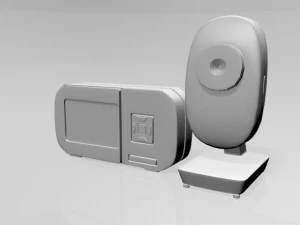Moniteur vid&eacute;o pour b&eacute;b&eacute; et appareil photo num&eacute;rique 03 Modèle 3D