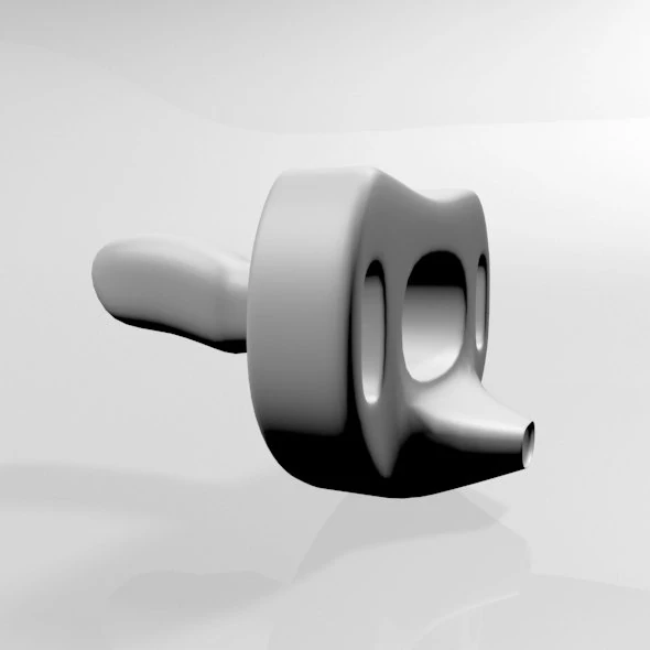 Baby Pacifier 01 3D Model .c4d .max .obj .3ds .fbx .stl .blend 