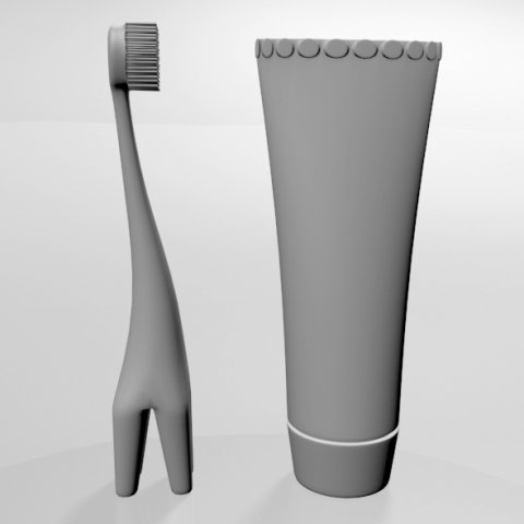 Training Toothbrush Set 01 Modèle 3D .c4d .max .obj .3ds .fbx .stl .blend 