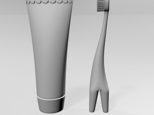 Training Toothbrush Set 01 Modèle 3D
