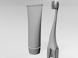 Training Toothbrush Set 01 Modèle 3D
