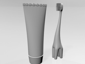Training Toothbrush Set 01 Modèle 3D