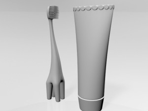 Training Toothbrush Set 01 Modèle 3D