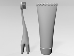 Training Toothbrush Set 01 Modèle 3D