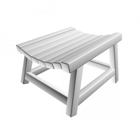 footrest 01 3D Model .c4d .max .obj .3ds .fbx .stl .blend 