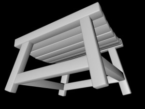 footrest 01 3D Model