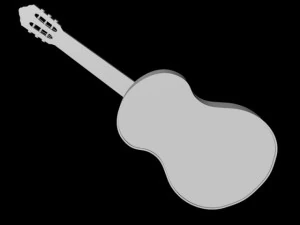 Guitar 01 3D Model