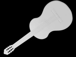 Guitar 01 3D Model