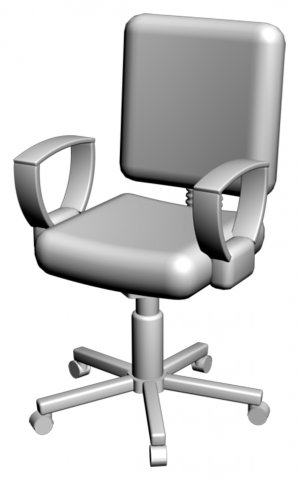 office chair 01 3D Model .c4d .max .obj .3ds .fbx .stl .blend 