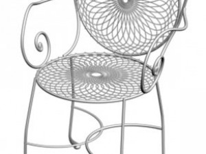 wrought iron chair 01 Modèle 3D
