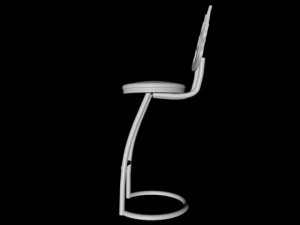 wrought iron chair 02 3D Model