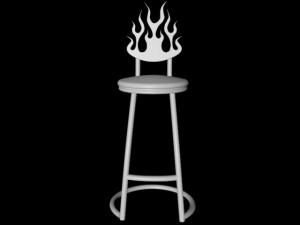 wrought iron chair 02 3D Model