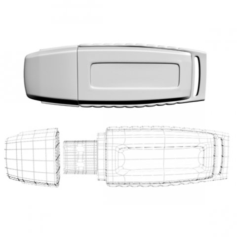 usb flash drive 01 3D Model .c4d .max .obj .3ds .fbx .stl .blend 