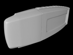 usb flash drive 01 3D Model