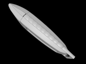 usb flash drive 01 3D Model