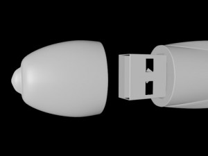 usb flash drive 02 3D Model