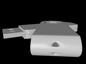 usb flash drive 03 3D Model
