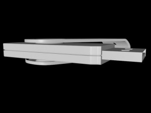 usb flash drive 03 3D Model