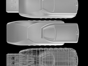 usb flash drive 06 3D Model