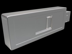 usb flash drive 07 3D Model