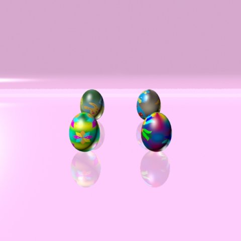 easter eggs set 05 Model 3D .c4d .max .obj .3ds .fbx .stl .blend 
