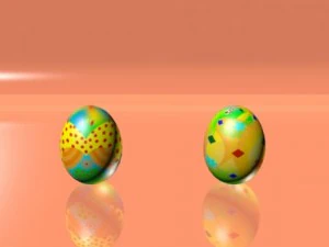набор пасхальных яиц 07 3D Модель