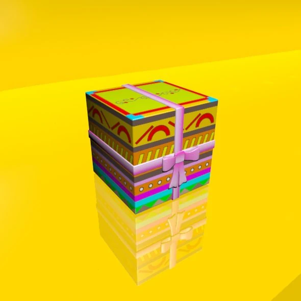 Gift box 01 3D Model .c4d .max .obj .3ds .fbx .stl .blend