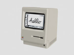 macintosh 128k 3D Model